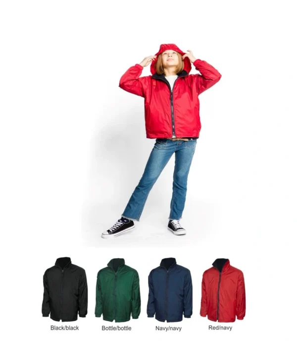 Uneek UC606 Childrens premium reversible fleece jacket